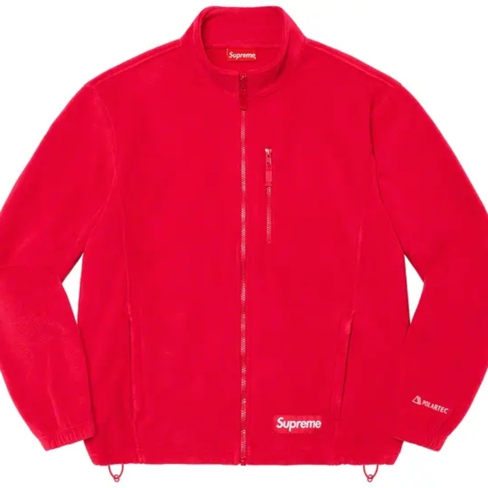 2022 Supreme x Polartec Zip Jacket Red